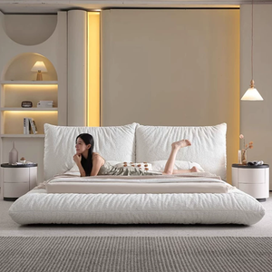 Cama con base tipo panal, dormitorio principal sin interrupciones entre ambos, tatami estilo francés crema <span class=keywords><strong>hundido</strong></span> tipo nube de suelo a techo - Product Image 2