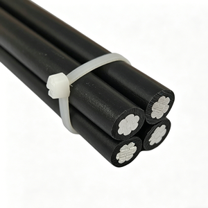 Câble Aérien ABC Industriel <span class=keywords><strong>Joca</strong></span> 4 Noyaux en Alliage d'Aluminium 4*25mm 4*50mm 4*95mm pour Ligne de Transmission Basse Tension de Construction - Product Image 1