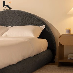 Commercio all'ingrosso della fabbrica Marshmallow doppio <span class=keywords><strong>letto</strong></span> telaio in tessuto copertura camera da <span class=keywords><strong>letto</strong></span> mobili con testiera <span class=keywords><strong>letto</strong></span> imbottito telaio - Product Image 3