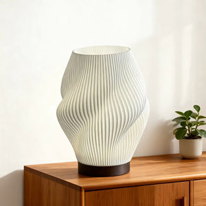 Lampe de bureau LED ANTINSKY à impression 3D avec chargement USB, 3 options de couleur, lumière personnalisable, interrupteur tactile marche/arrêt, design moulé, intensité réglable - Product Image 5