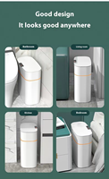Poubelle à capteur sans contact, poubelle intelligente, bac à déchets automatique pour cuisine, maison, salle de bain, OEM ODM