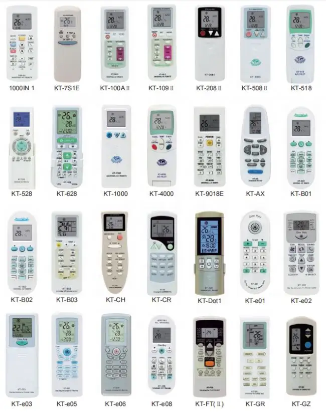 Pengendali jarak jauh nirkabel Universal, LCD Digital untuk pendingin udara, Remote kontrol ir, pemurni udara