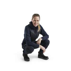 BLAKLADER - 714718308600C36 Pantalones de servicio para mujer elásticos Azul marino oscuro-PANTALÓN DE TRABAJO EAN 7330509741009 - Product Image 4