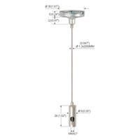 Prix usine OEM Réglable led lumières plafond montage câble pince câble support métal fil suspension kit