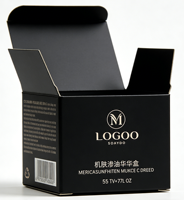 Boîte d'emballage cosmétique écologique recyclable personnalisée, boîte en papier de luxe pour soins de la peau, logo imprimé UV, boîte cadeau en carton rigide