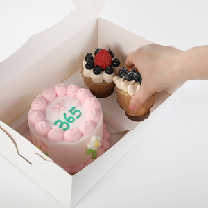 Hot bán 5 inch Bento bánh và 8 lỗ cupcakes Pastry Hộp bao bì với <span class=keywords><strong>Windows</strong></span> - Product Image 3