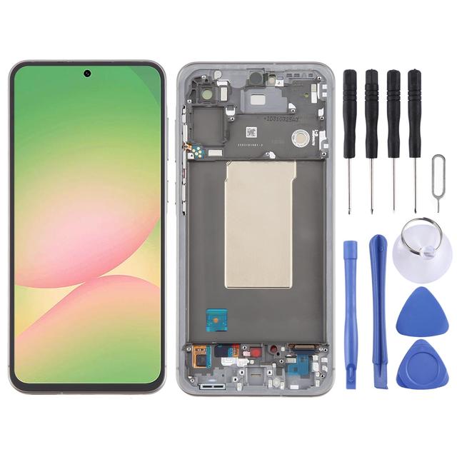 Original Replacement LCD Screen for Samsung Galaxy A56 SM-A566B LCD Screen Digitizer Full Assembly with Frame Phone Repair Parts