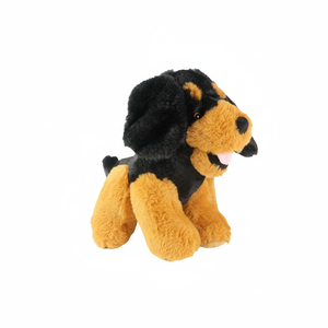 12-Inch Black Modern Stuffed <b>Dog</b> <b>Toy</b> with Digital Printing Plush Material Model NYFY-1235 MOQ 100 Multi-Occasion Gift - Product Image 2