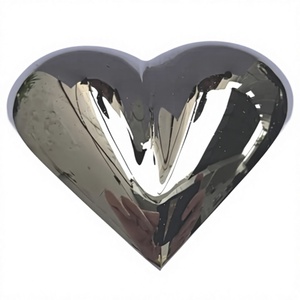 Cremation Urn <b>for</b> Human Animal <b>Pet</b> Heart Shape Brass 3 Inch Urn With Free Velvet <b>Box</b> - Product Image 1