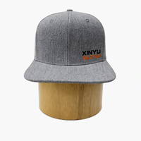 Casquette de baseball vintage personnalisée à visière plate, structurée 6 panneaux, style streetwear hip-hop, broderie personnalisée, vente en gros