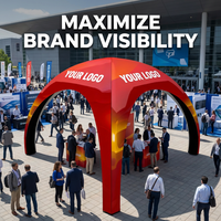 Tente gonflable publicitaire YTSF-D1 20*20 pieds avec logo personnalisé, impression numérique, pompe à air électrique, utilisée pour les expositions commerciales
