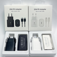 Chargeur de téléphone portable PD 25W Type C, chargeur mural pour Samsung Galaxy S25 S24 S23 S22 S20 Note 20, adaptateur de voyage, prise de chargeur