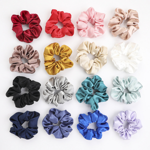 Chouchous en Satin Métallisé en Gros - Élastiques <span class=keywords><strong>Cheveux</strong></span> Glamour Résistants à la Décoloration pour Femmes - Product Image 1