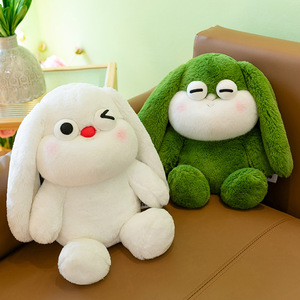 ตุ๊กตากระต่ายขนฟูดีไซน์ทันสมัยสุดฮิต นุ่มมาก น่ารัก เหมาะสำหรับเด็ก เป็นเพื่อนเล่นแสนอบอุ่น ของขวัญวันเกิด - Product Image 1