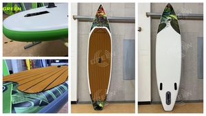 卸売oemisupウェイクボードウォータースポーツインフレータブルスタンドアップパドルボードソフトサーフボードウォータープレイサーフィンボードカヤックシート付き - Product Image 4