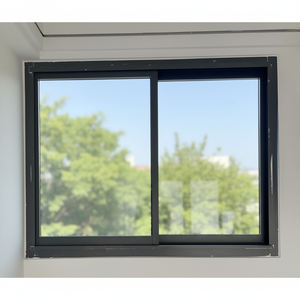 Ventana Corredera con Rotura de Puente Térmico, Resistente <span class=keywords><strong>a</strong></span> Huracanes, de Aleación de Aluminio, Diseño Francés para Cocina, Antirrobo, Certificación Energy Star, 5 <span class=keywords><strong>A</strong></span>ños de Garantí<span class=keywords><strong>a</strong></span> - Product Image 1