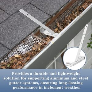 Support de Gouttière en Aluminium Personnalisé par l'Usine, <span class=keywords><strong>Clip</strong></span> de <span class=keywords><strong>Fixation</strong></span> Robuste pour l'Installation de Drainage de Toit - Product Image 5