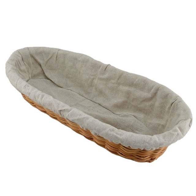 Custom Any Size Natural Awn Material Woven Storage Basket Bakery Banneton Bread Proofing Fermentation Basket for Restaurant