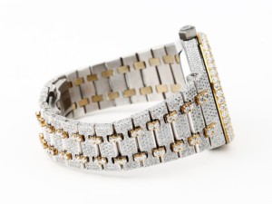 Montre à Quartz Mécanique Analogique de Luxe 41mm VVS Diamant Moissanite Bande en Acier Inoxydable Face en Verre Usine-Iced Hip Style Eta - Product Image 6