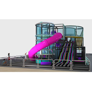 معدات لعب ناعمة للأطفال، ملعب داخلي تجاري مع زلاقات عملاقة وميزات تسلق، صديقة للبيئة وقابلة للتخصيص بأحجام مختلفة للبيع - Product Image 3