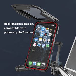 Nouveau support universel 2026 pour téléphone de <span class=keywords><strong>moto</strong></span> et vélo, rotation 360°, antichoc, avec étui étanche pour <span class=keywords><strong>smartphone</strong></span> - Product Image 2