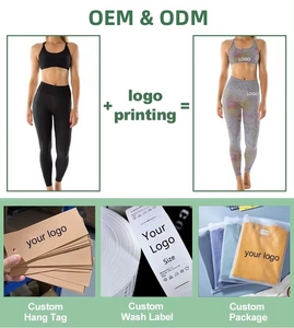 Tùy chỉnh Tik Tok đào hông Nâng cao eo phòng tập thể dục Activewear mông nâng yoga quần đàn hồi nén scrunch xà cạp Logo - Product Image 5
