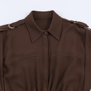 TAOP&ZA Vestido de Mujer, Nueva Colección Primavera 2026 - <span class=keywords><strong>Elegante</strong></span> y Versátil Vestido Midi sin Mangas con Cuello Solapa y Cinturón 2343572 - Product Image 3
