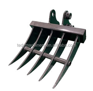 Largeur personnalisée OEM Râteau à racines Accessoire pour excavatrice à godet Produit fourni en usine - Product Image 3