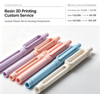 Boîtier de stylo personnalisé en résine lisse pour impression 3D, fabrication OEM de qualité supérieure, coque de stylo en plastique pour papeterie quotidienne et produits grand public