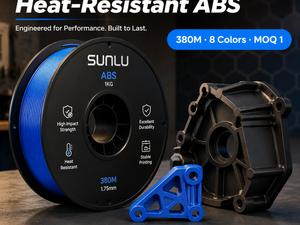 Filamento ABS de 1.75mm, 1KG, 380M, Filamento de Alta Resistencia para Impresora 3D, 8 Colores para Creality, Bambu Lab, FDM - Product Image 1