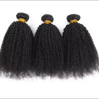 Натуральные кудрявые волосы Afro Kinky, 100% необработанные бразильские девственные волосы, кудрявая прическа 4B 4C для женщин