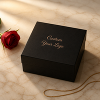 Boîte cadeau rigide personnalisée avec couvercle noir mat, logo en relief, OEM, emballage de luxe pour bijoux, cosmétiques, chaussures, montres, emballage haut de gamme