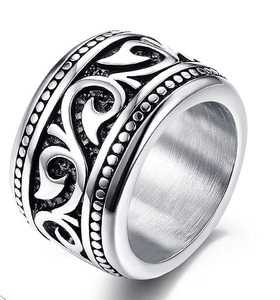 Argent Bijou 925 Anneaux De Mariage Pour Lui Moissanite Mens <span class=keywords><strong>Meteorite</strong></span> Anneau <span class=keywords><strong>Noir</strong></span> Et Mens Anneau Usine Bijoux - Product Image 1