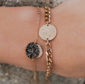 Inspire Jewelry-pulsera personalizada <span class=keywords><strong>con</strong></span> nombre, inicial, símbolo, <span class=keywords><strong>Mapa</strong></span> de estrellas, moneda, grabado, regalo minimalista - Product Image 3