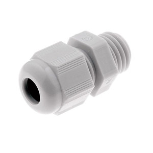 Nylon Cable Gland M18 White Color For <b>Electrical</b> <b>Wiring</b> Protection - Product Image 1