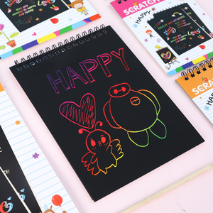 Carta Magica Arcobaleno Personalizzabile con Logo, Bestseller all'Ingrosso, Arte da Grattare per Bambini, Giocattoli e Giochi per Ragazze e <span class=keywords><strong>Ragazzi</strong></span>, Libro da Grattare - Product Image 3