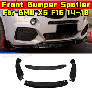 สปอยเลอร์กันชนหน้ารถยนต์ ชิ้นส่วนตกแต่งสำหรับ BMW X6 F16 2014-2018 ฝาครอบป้องกันกันชน อุปกรณ์ตกแต่งรถยนต์ - Product Image 2