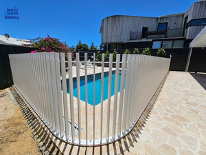 Revestimiento en polvo No se oxida Valla de hoja de aluminio sin marco Valla de listón vertical para el mercado de Australia - Product Image 2