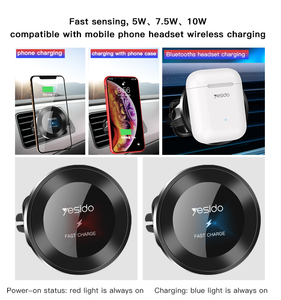 10W Wireless Charging Cell <strong>Phone</strong> Mount Air Vent Clip <strong>Phone</strong> <strong>Holder</strong> <strong>Car</strong> Wireless <strong>Charger</strong> - Product Image 3