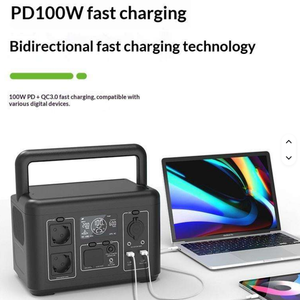 Station d'alimentation portable 2400W avec batterie LiFePO4, panneau solaire extérieur 100V 240V, charge sans fil, onde sinusoïdale pure - Product Image 4