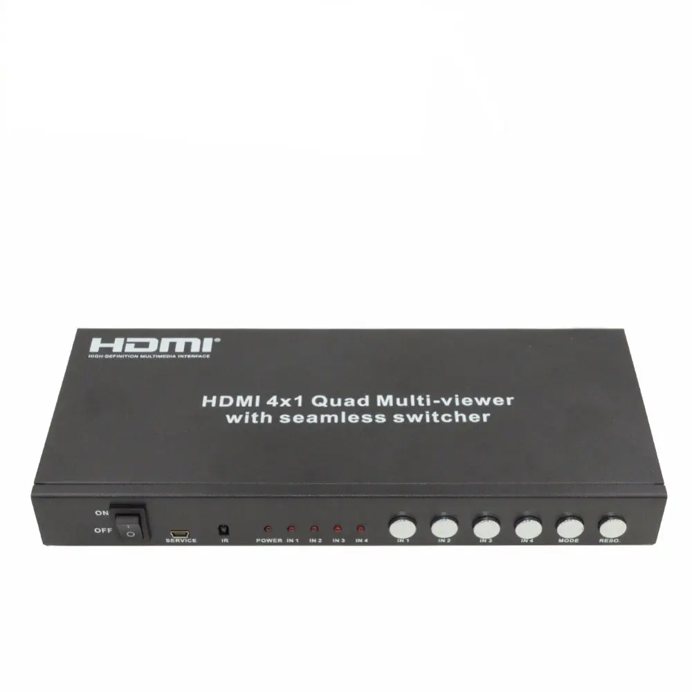 Répartiteur de signal vidéo sans couture, prend en charge un commutateur IR, HDMI, commutateur de matrice, RS232, 4x1
