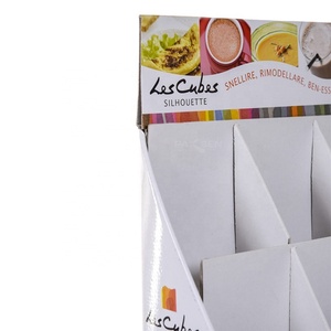 Custom Food Promotion POS Cardboard <b>Counter</b> Top Retail Display Rack With Pockets for Snacks - Product Image 5