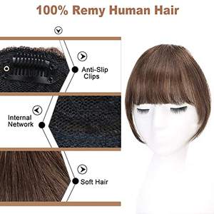 <span class=keywords><strong>Frange</strong></span> de Cheveux Remy à Clip pour Femme, Effet Naturel, pour Usage Quotidien et Fêtes - Product Image 5