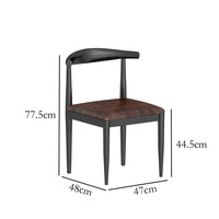 Ensemble table et chaises de salle à manger commerciales en bois massif, design américain style industriel, non pliable, pour restaurant, cantine, hot pot, desserts