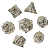 Dés de jeu polyédriques en métal creux Dragon pour DND, Dungeons & Dragons, COC, TRPG, Kullu Gango Set