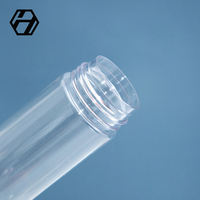 Bouteille de mousse PET transparente de 60ml 100ml 120ml 150ml 200ml avec capuchon de tête de brosse pour les soins de la peau