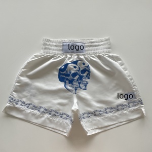 Shorts de kick-boxing personnalisés pour hommes, <span class=keywords><strong>Muay</strong></span> Thai & MMA, impression en gros, pantalons extensibles, style compétition - Product Image 2