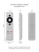 مبيعات المصنع صوت جهاز تحكم عن بعد متوافق Onn TV Box H96 Max andoid معتمَد من Google جهاز تحكم عن بعد NVTC