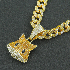 2026 Hot Selling Cute <b>Style</b> Little Fox <b>Head</b> Pendant Necklace Personalized Simple Design Men's Necklaces Wholesale Jewelry Trendy - Product Image 1