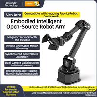 Chipboard Hiwonder NexArm ESP32 Robot Arm, Lengan Mekanik 6-Axis Sumber Terbuka, Platform Pengkodean LeRobot Model Besar AI Vision